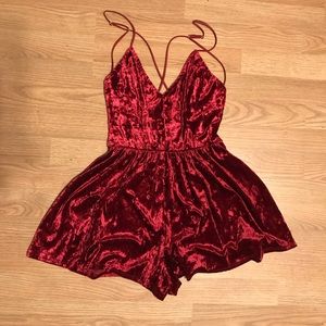 Red Velvet Rue 21 Romper